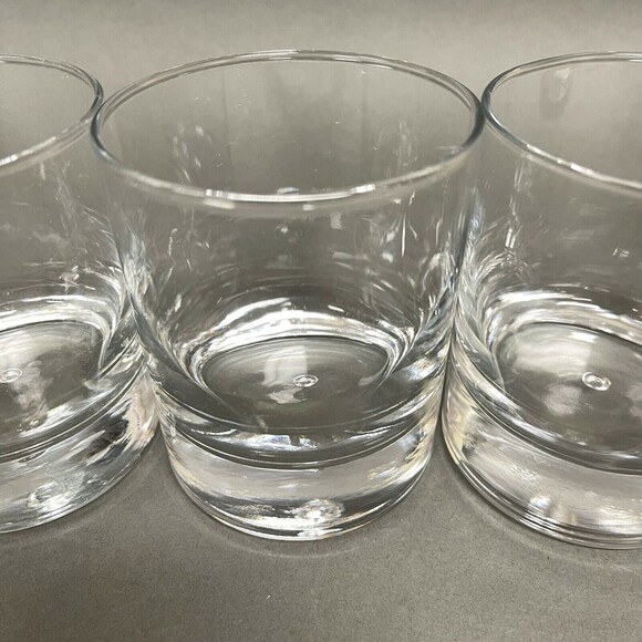 Vintage Double Old Fashion Clear Glass Bubble 3 7/8" High Lot of 3 - Picture 3 of 7